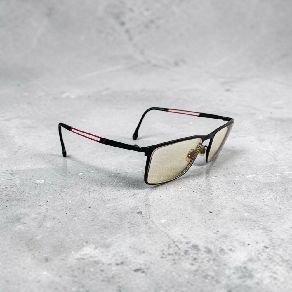 Carrera 8831 003 Titanium Eyeglasses Frame Matte Black Red 55-18-140 Mens